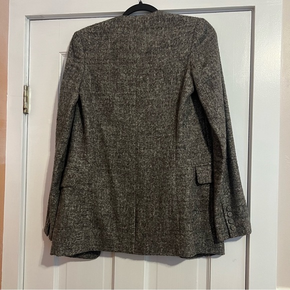 ALEXANDER WANG CHARCOAL MARLED GREY BLAZER JACKET SIZE 0 - Picture 2 of 4